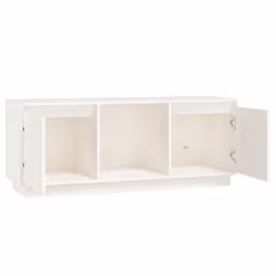 vidaXL Solid Wood Pine TV Cabinet Media HiFi Cabinet TV Console Multi Colours - white - Additional view 5