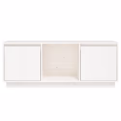 vidaXL Solid Wood Pine TV Cabinet Media HiFi Cabinet TV Console Multi Colours - white - Additional view 6