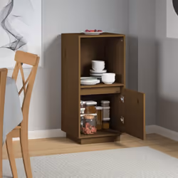 vidaXL Solid Wood Pine Sideboard Side Cabinet Home Organiser Multi Colours - honey brown - Additional view 7