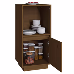 vidaXL Solid Wood Pine Sideboard Side Cabinet Home Organiser Multi Colours - honey brown - Additional view 8