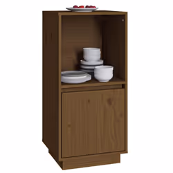 vidaXL Solid Wood Pine Sideboard Side Cabinet Home Organiser Multi Colours - honey brown - Additional view 9