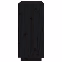 vidaXL Solid Wood Pine Sideboard Side Cabinet Home Organiser Multi Colours - black - Additional view 7