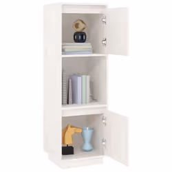 vidaXL Solid Wood Pine Highboard Indoor Wooden Console Cabinet Multi Colours - white - Additional view 8