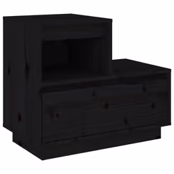 VidaXL 814383 nightstand/bedside table Black