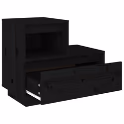VidaXL 814383 nightstand/bedside table Black - Additional view 6
