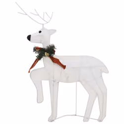 vidaXL 2/4/6x Christmas Reindeers 40 LEDs Reindeer Figure Decor Multi Colours - white, 2 pcs - Additional view 4