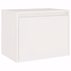 vidaXL 4x Solid Wood Pine TV Cabinets Wall Mounted Shelf Stand Multi Colours - white - Additional view 4