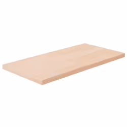 ) vidaXL Solid Wood Oak Shelf Board Untreated Wooden Storage Shelf Multi Sizes - 40 x 20 x 1.5 cm (L x W x H