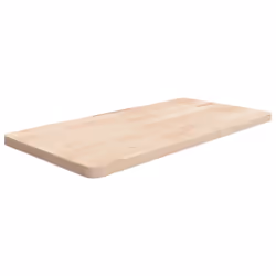 vidaXL Bathroom Countertop Treated Desktop Replacement Top Tabletop Solid Wood - natural, 80 x 40 x 2.5 cm
