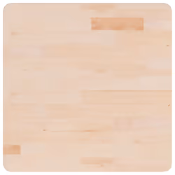 ) vidaXL Solid Wood Oak Square Table Top Desktop Multi Colours Brown Multi Sizes - Brown, 60 x 60 x 4 cm (L x W x T - Additional view 4