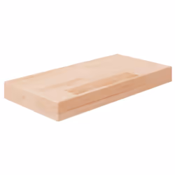 ) vidaXL Solid Wood Oak Shelf Board Untreated Wooden Storage Shelf Multi Sizes - 40 x 20 x 4 cm (L x W x H