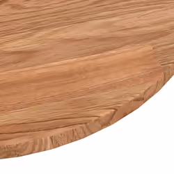 vidaXL Solid Wood Oak Round Table Top Untreated Table Top Multi Colours/Sizes - light brown, 50 x 1.5 cm - Additional view 2