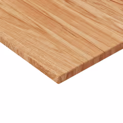 ) vidaXL Solid Wood Oak Square Table Top Desktop Multi Colours Brown Multi Sizes - Light brown, 40 x 40 x 1.5 cm (L x W x T