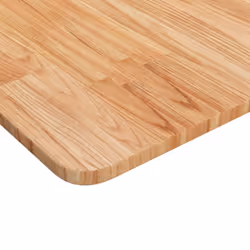 ) vidaXL Solid Wood Oak Square Table Top Desktop Multi Colours Brown Multi Sizes - Light brown, 50 x 50 x 1.5 cm (L x W x T - Additional view 5
