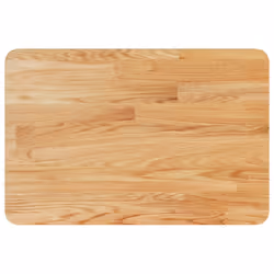 vidaXL Bathroom Countertop Treated Desktop Replacement Top Tabletop Solid Wood - light brown, 60 x 40 x 1.5 cm - Additional view 4