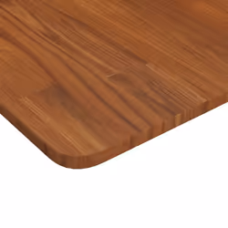 vidaXL Bathroom Countertop Treated Desktop Replacement Top Tabletop Solid Wood - dark brown, 80 x 40 x 1.5 cm - Additional view 2