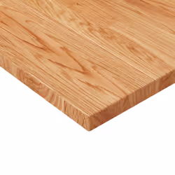 ) vidaXL Solid Wood Oak Square Table Top Desktop Multi Colours Brown Multi Sizes - Light brown, 60 x 60 x 2.5 cm (L x W x T - Additional view 2