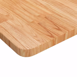 ) vidaXL Solid Wood Oak Square Table Top Desktop Multi Colours Brown Multi Sizes - Light brown, 60 x 60 x 2.5 cm (L x W x T - Additional view 5