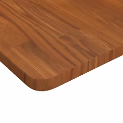 vidaXL Bathroom Countertop Treated Desktop Replacement Top Tabletop Solid Wood - dark brown, 80 x 40 x 2.5 cm - Additional view 3
