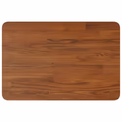vidaXL Bathroom Countertop Treated Desktop Replacement Top Tabletop Solid Wood - dark brown, 60 x 40 x 2.5 cm - Additional view 3
