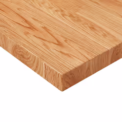 ) vidaXL Solid Wood Oak Square Table Top Desktop Multi Colours Brown Multi Sizes - Light brown, 70 x 70 x 4 cm (L x W x T - Additional view 2