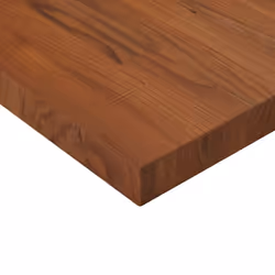 ) vidaXL Solid Wood Oak Square Table Top Desktop Multi Colours Brown Multi Sizes - Dark brown, 70 x 70 x 4 cm (L x W x T - Additional view 2