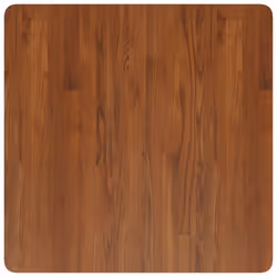 ) vidaXL Solid Wood Oak Square Table Top Desktop Multi Colours Brown Multi Sizes - Dark brown, 70 x 70 x 4 cm (L x W x T - Additional view 4
