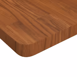 ) vidaXL Solid Wood Oak Square Table Top Desktop Multi Colours Brown Multi Sizes - Dark brown, 70 x 70 x 4 cm (L x W x T - Additional view 5