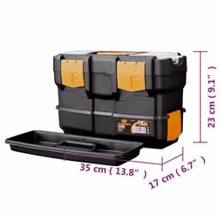 vidaXL Tool Box Polypropylene Hardware Organiser Portable Small Part Case