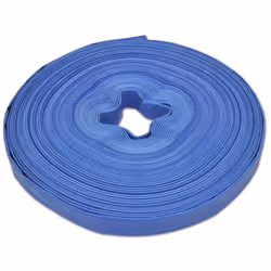 vidaXL Flat Hose 100 m 1" PVC Plumbing Pump Water Discharge Hose Lay Flat Pipe