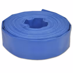 vidaXL Flat Hose PVC Water Delivery Farm Discharge Pipe Tubing Multi Sizes - 38 mm/25 m
