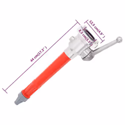 vidaXL Fire Hose Nozzle with Coupling Flat Hose Plumbing Hoses Water Hose - 76 mm