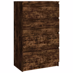 vidaXL Sideboard Engineered Wood Storage Drawer Side Cabinet Multi Colours - smoked oak