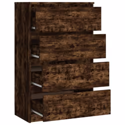 vidaXL Sideboard Engineered Wood Storage Drawer Side Cabinet Multi Colours - smoked oak - Additional view 9