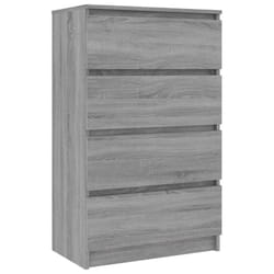 vidaXL Sideboard Engineered Wood Storage Drawer Side Cabinet Multi Colours - grey sonoma