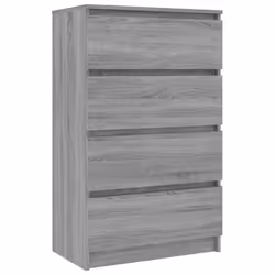 vidaXL Sideboard Engineered Wood Storage Drawer Side Cabinet Multi Colours - grey sonoma