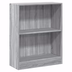 vidaXL Bookshelf Standing Shelf Storage Rack Book Cabinet Engineered Wood - grey sonoma, 60 x 24 x 74.5 cm