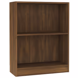 vidaXL Bookshelf Standing Shelf Storage Rack Book Cabinet Engineered Wood - brown oak, 60 x 24 x 74.5 cm