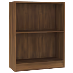 vidaXL Bookshelf Standing Shelf Storage Rack Book Cabinet Engineered Wood - brown oak, 60 x 24 x 74.5 cm