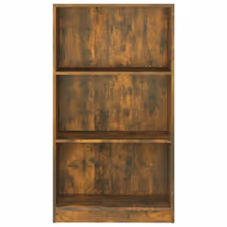 vidaXL Bookshelf Standing Shelf Storage Rack Book Cabinet Engineered Wood - smoked oak, 60 x 24 x 109 cm - Additional view 5