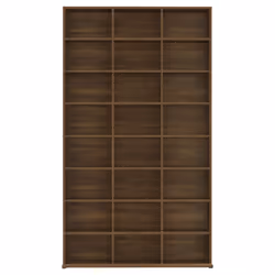 vidaXL CD Cabinet CD Shelf Rack Storage Cabinet Display Shelf Engineered Wood - brown oak, 102 x 23 x 177.5 cm - Additional view 4