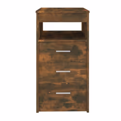 vidaXL Drawer Cabinet Storage Cabinet Chest Drawer Nightstand Engineered Wood - smoked oak - Additional view 6