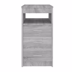 vidaXL Drawer Cabinet Storage Cabinet Chest Drawer Nightstand Engineered Wood - grey sonoma - Additional view 6
