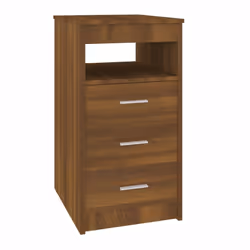 vidaXL Drawer Cabinet Storage Cabinet Chest Drawer Nightstand Engineered Wood - brown oak