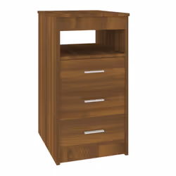 vidaXL Drawer Cabinet Storage Cabinet Chest Drawer Nightstand Engineered Wood - brown oak