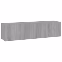 vidaXL TV Cabinet Entertainment Centre Media TV Unit TV Stand Engineered Wood - grey sonoma, 120 x 30 x 30 cm