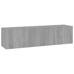 vidaXL TV Cabinet Entertainment Centre Media TV Unit TV Stand Engineered Wood - grey sonoma, 120 x 30 x 30 cm