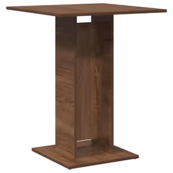 vidaXL Bistro Table Bar Pub Table Patio Outdoor Dining Table Engineered Wood - brown oak