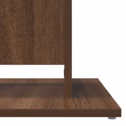 vidaXL Bistro Table Bar Pub Table Patio Outdoor Dining Table Engineered Wood - brown oak - Additional view 6