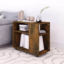 vidaXL Side Table Hallway End Sofa Table Coffee Couch Table Engineered Wood - smoked oak